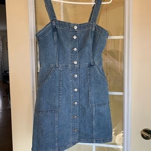 Denim Overall Dress